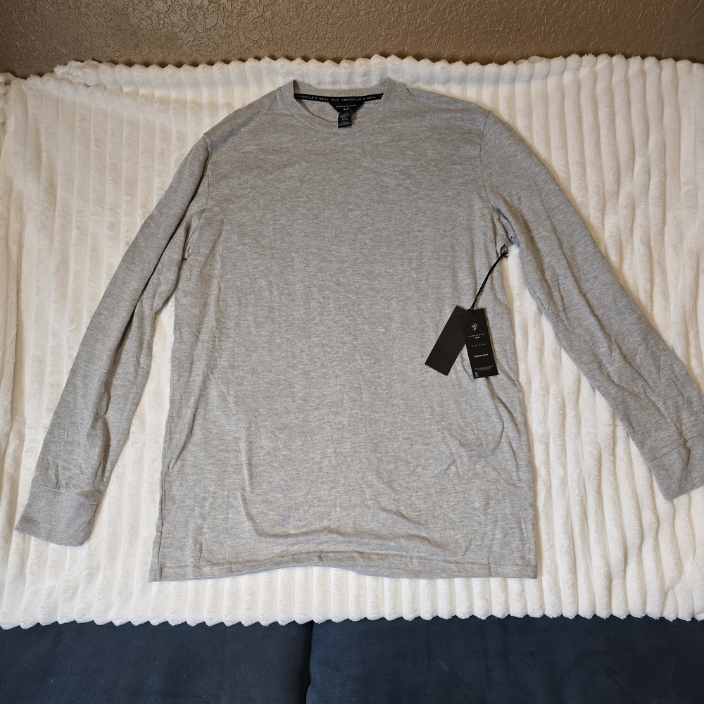 Men's Gray Long Sleeve Shirt